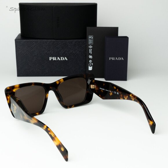 Prada Women Sunglasses Havana Honey Brown Cat Eye PR08YS 01V8C1 BRAND NEW main image 7